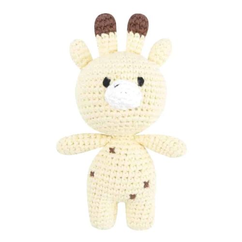 doudou girafe crochet jaune