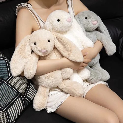 doudou lapin gris 3