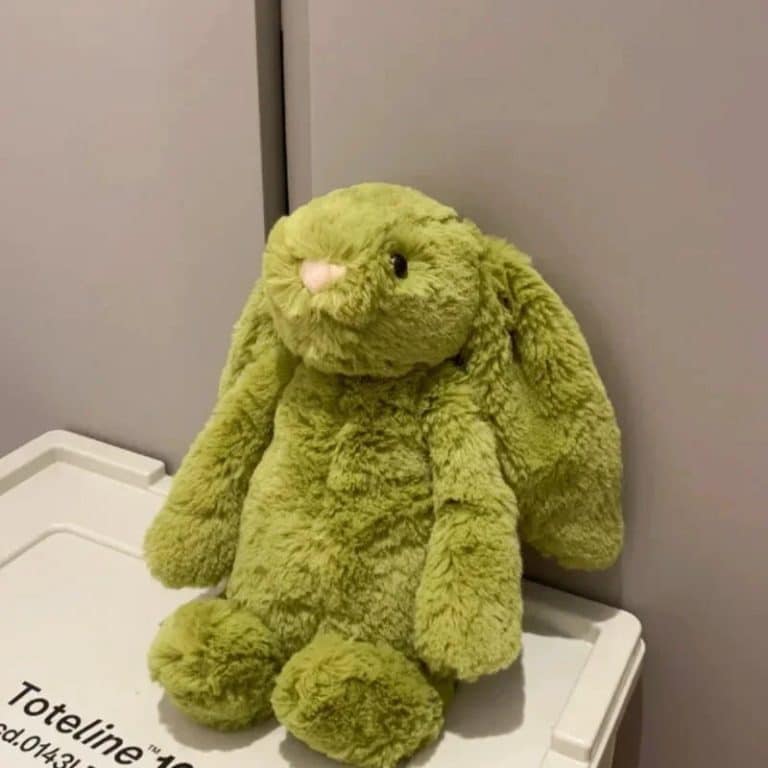 doudou lapin vert 3