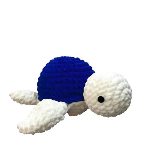 doudou tortue crochet bleu 10