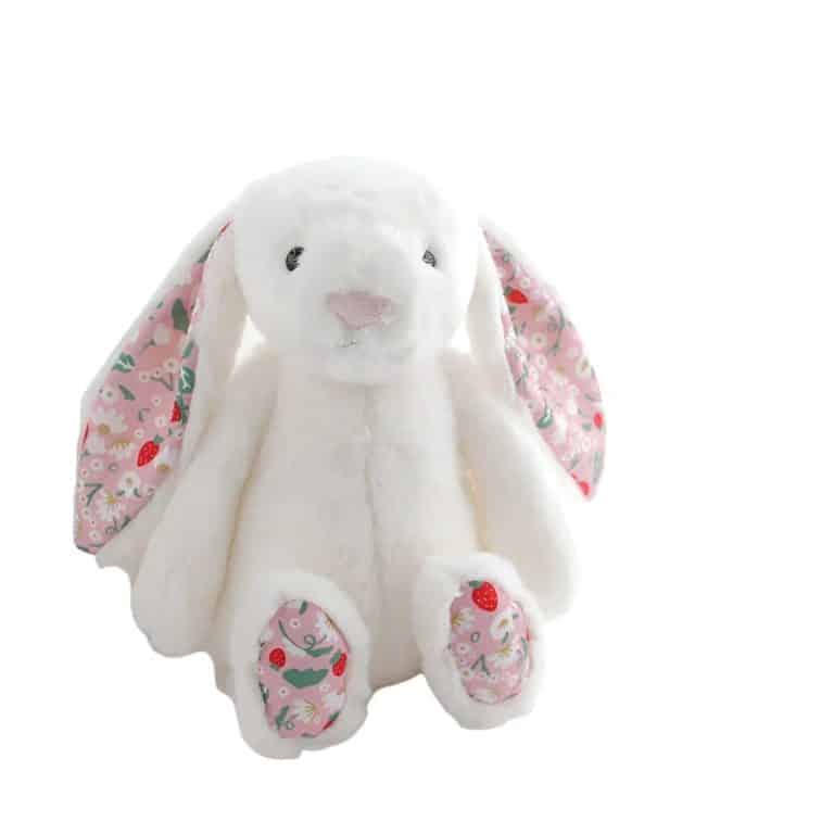 jellycat lapin rose blanc rose 31cm 3