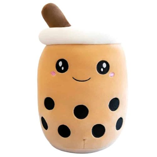 peluche bubble tea marron 5