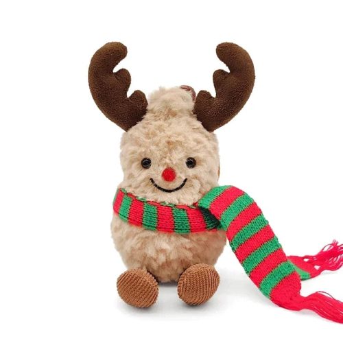 Peluche cacahuète Jellycat de Noël avec écharpe