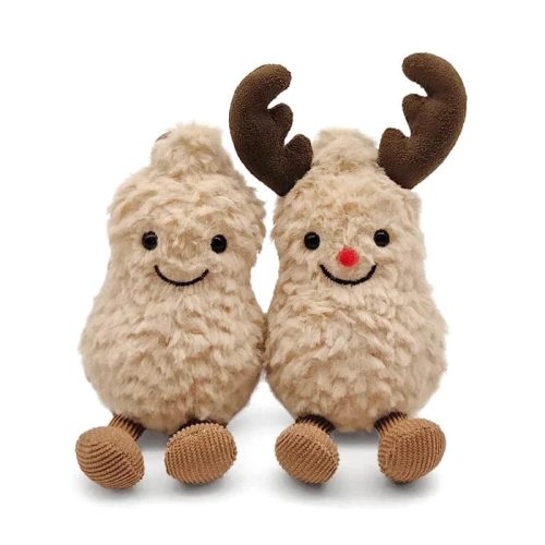 Deux peluches cacahuète Jellycat élan
