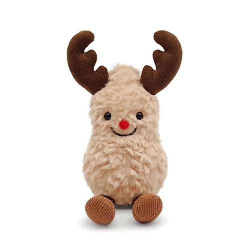 Peluche cacahuète Jellycat élan avec ses bois