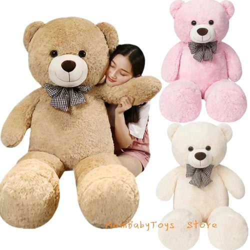peluche geante nounours blanc 105cm 2
