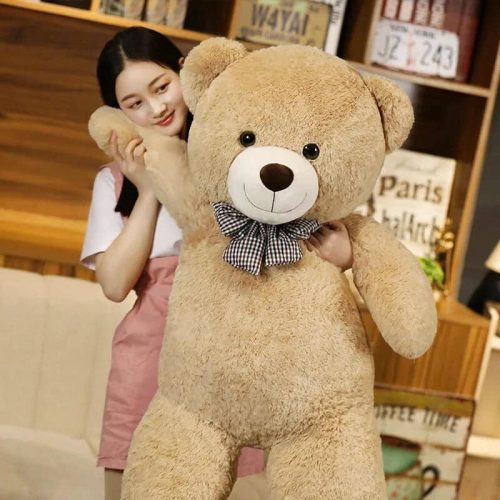 peluche geante nounours blanc 105cm 4
