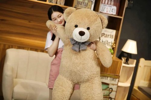 peluche geante nounours blanc 105cm 6