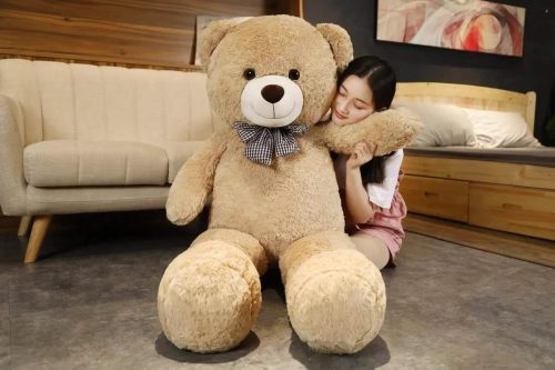 peluche geante nounours blanc 105cm 7