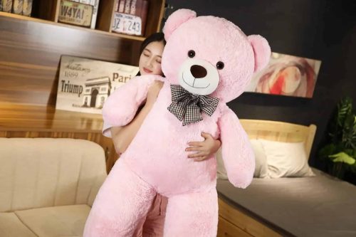 peluche geante nounours blanc 105cm 9