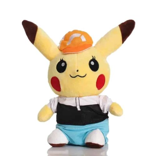peluche pikachu avec casquette 1