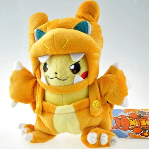 peluche pikachu dracaufeu 2