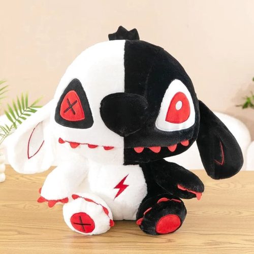peluche stitch noire et blanche stitch rouge 9