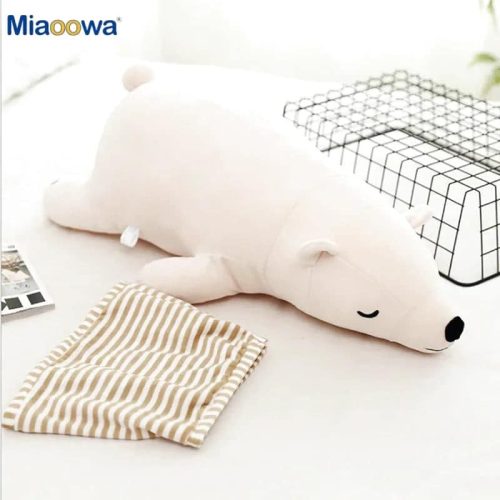 doudou ours polaire blanc 35cm 2