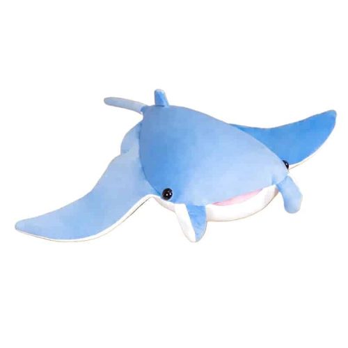 doudou raie bleu 70cm 2