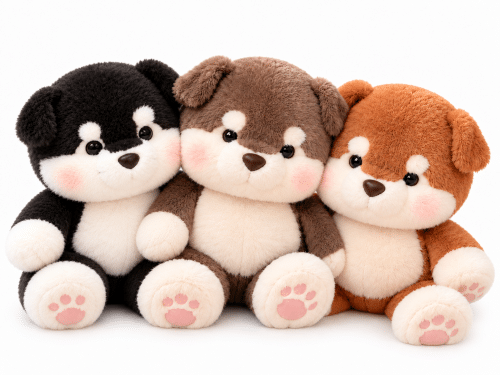 Chien peluche qui court