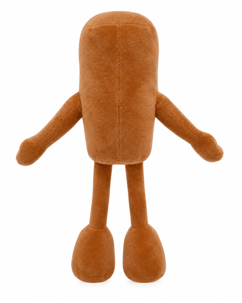 Peluche Tung Tung Tung Sahur vue de dos