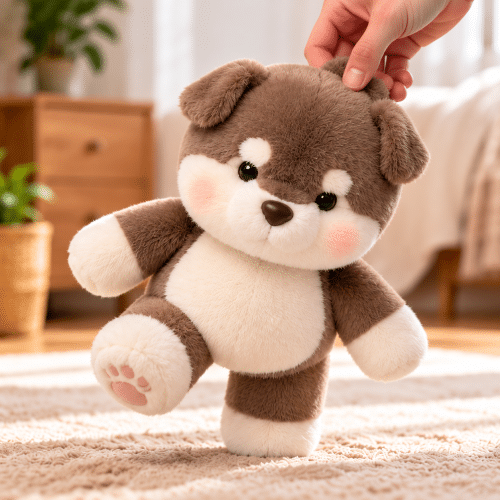 Peluche chien qui bouge