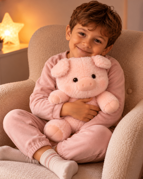 Peluche cochon interactive