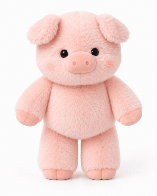 Peluche cochon qui court