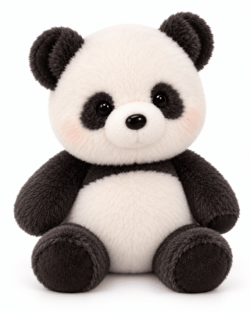 Peluche panda qui court