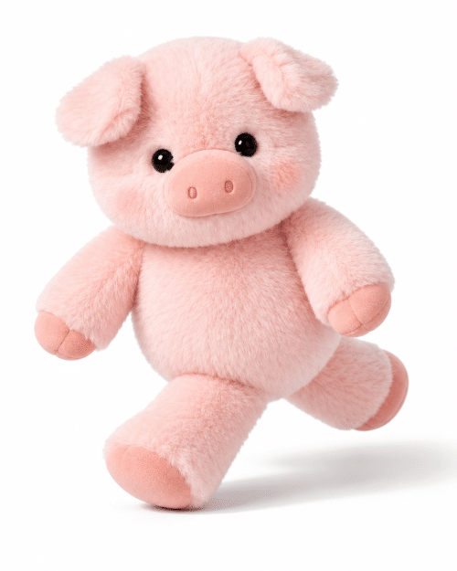 Peluche qui court cochon