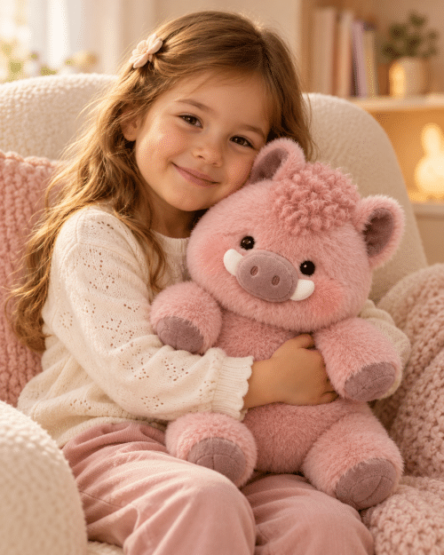 Peluche sanglier qui bouge