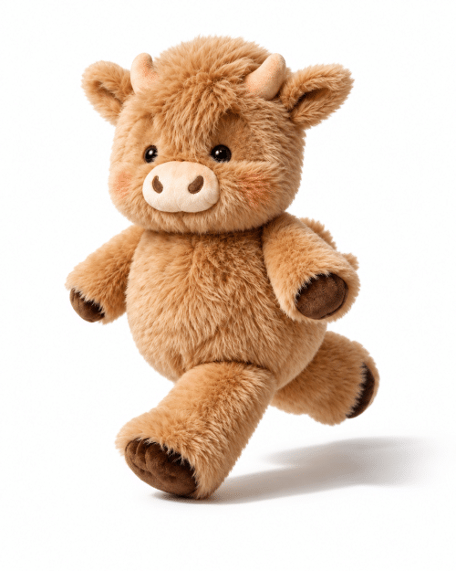 Peluche vache qui bouge